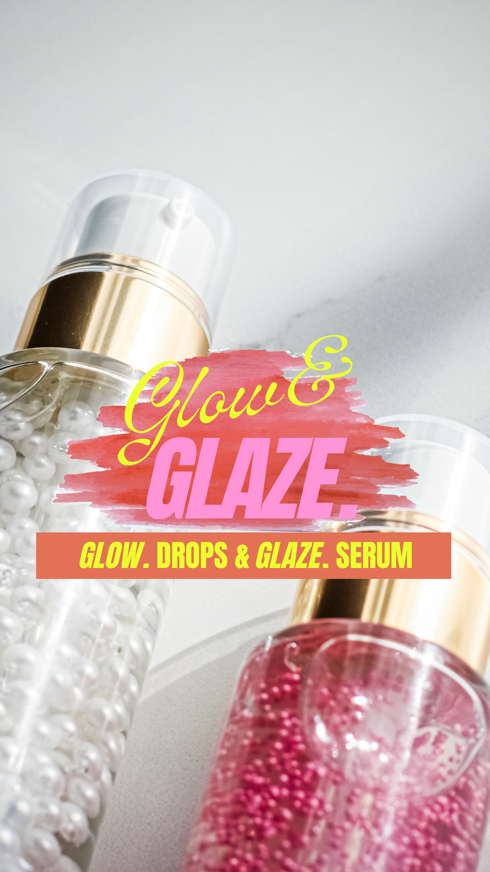 Glaze. Skincare and Beauty Content Marketing and  Design - Kristina Nihan Design Marketing UX UI Small Business Contractor