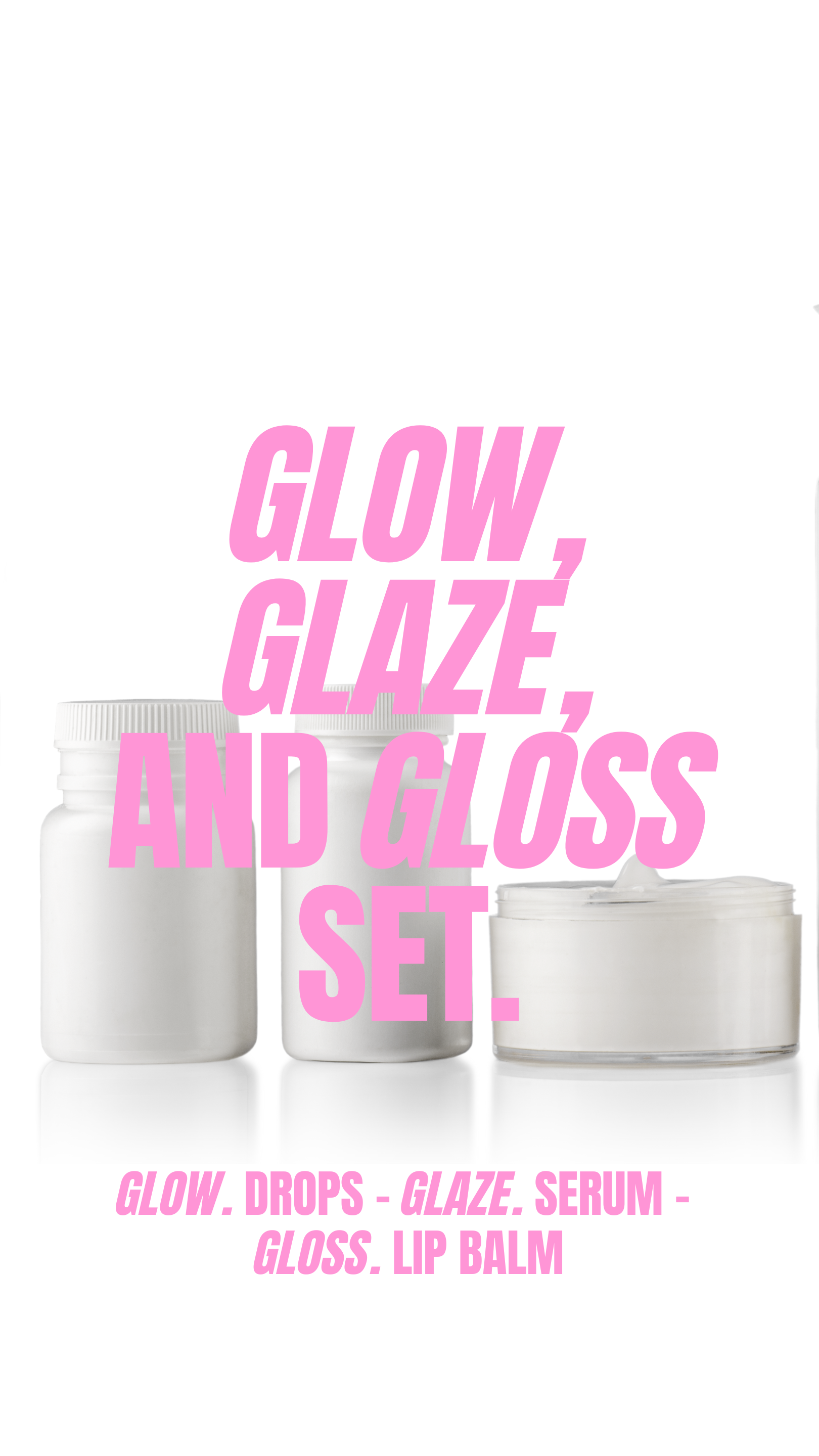 Glaze. Skincare Content Marketing and Design - Kristina Nihan Design Marketing UX UI Small Business Contractor