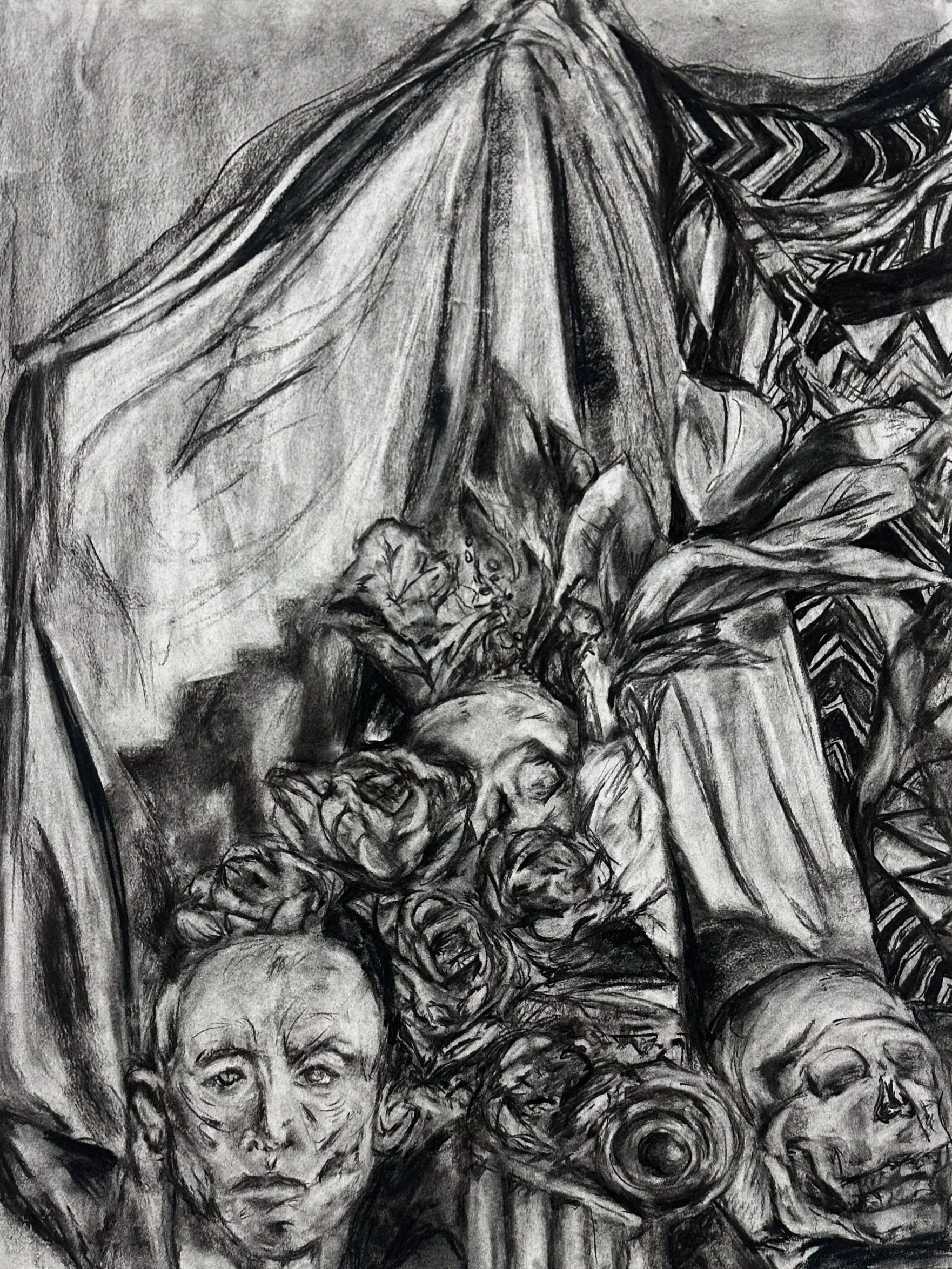 "Untitled 2", 30x22in, Graphite on paper