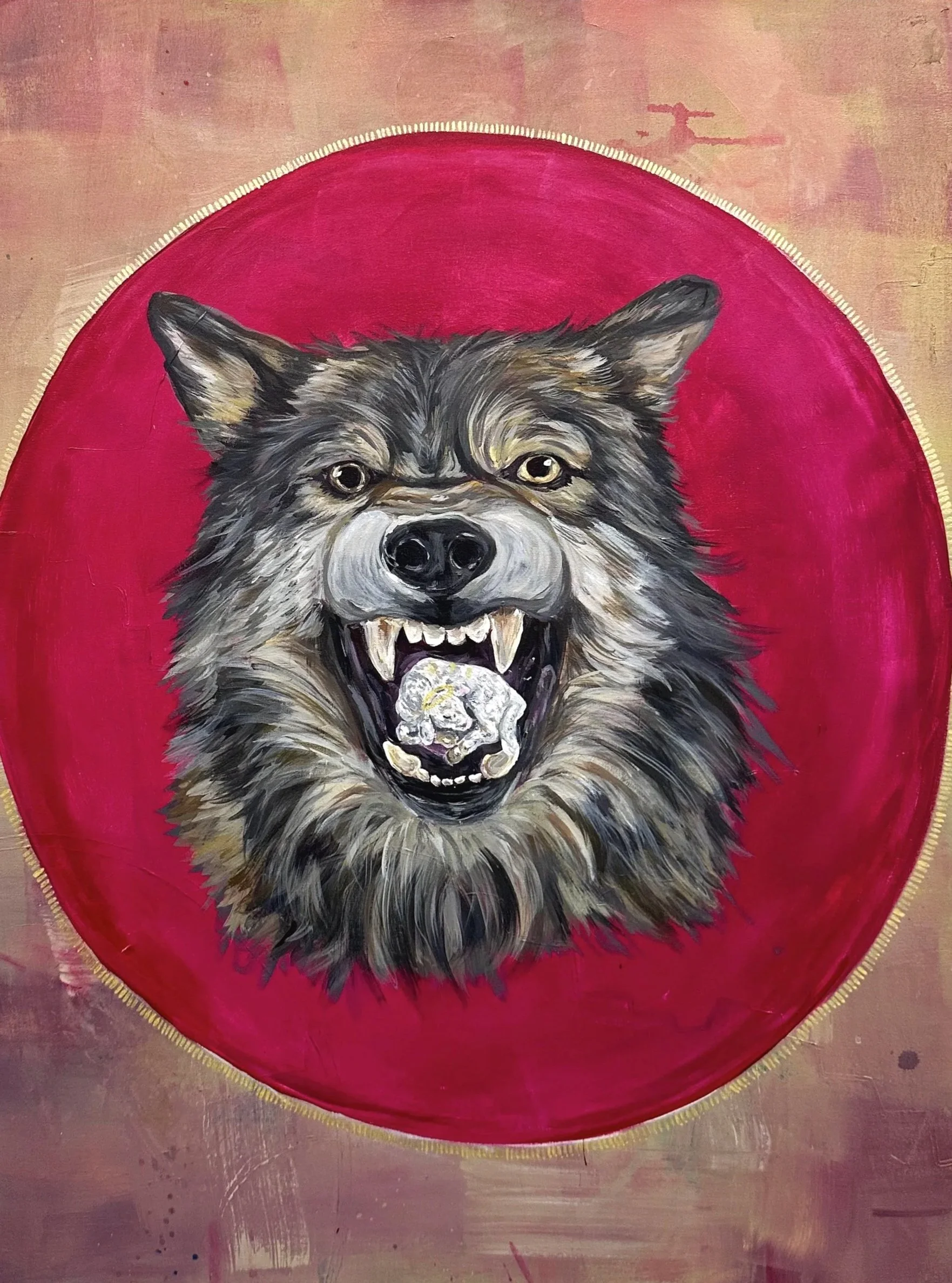 "Hunger", 2024, Acrylic on canvas, 30x40