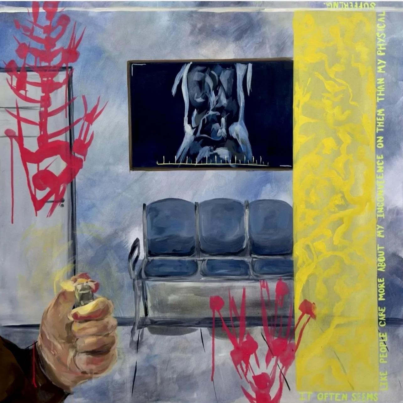 "It Often Seems", 2026, Acrylic and oil on canvas, 36x36