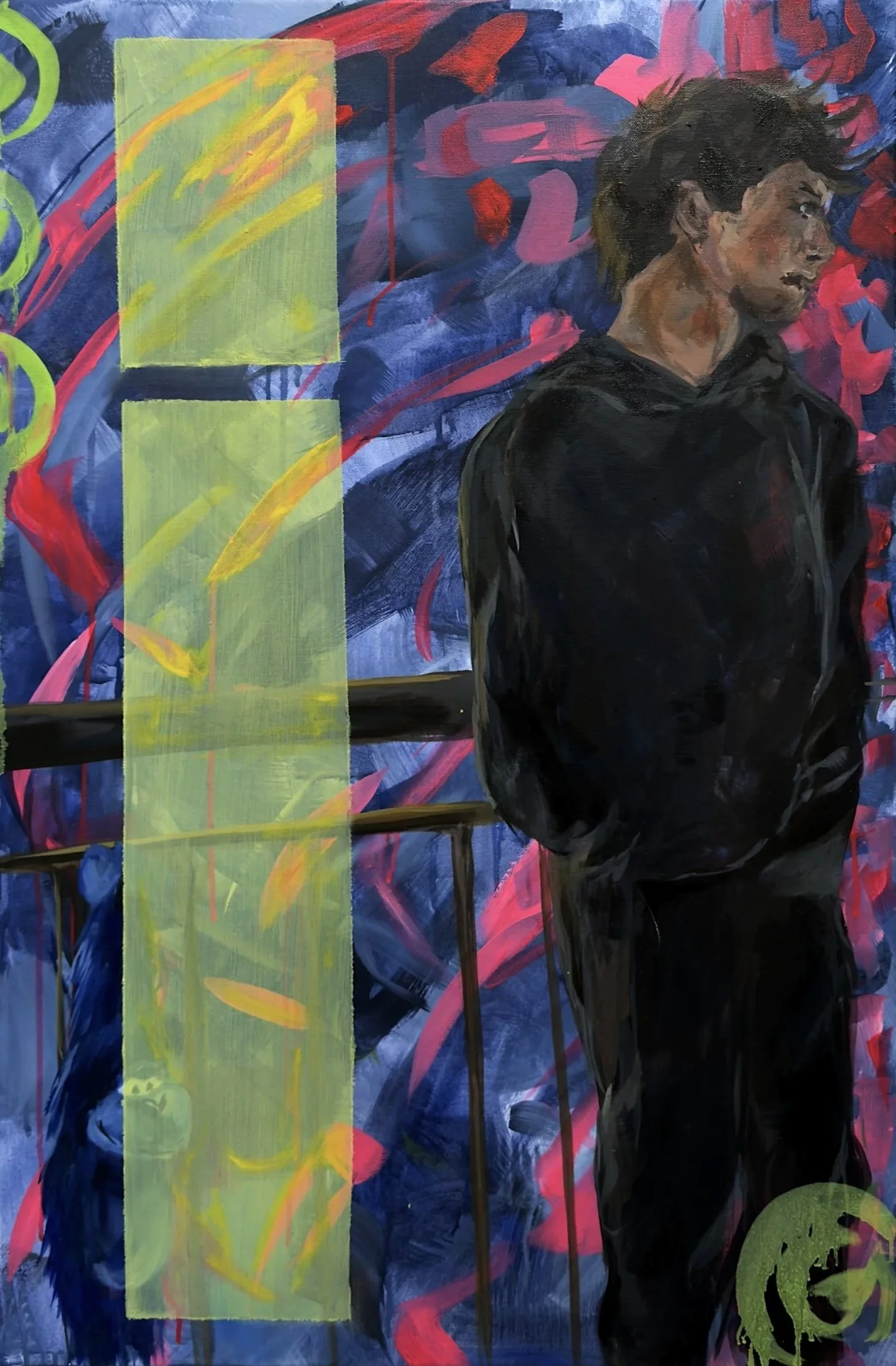 "Oftentimes I completely Forget", 2026, Acrylic and oil on canvas, 24x36