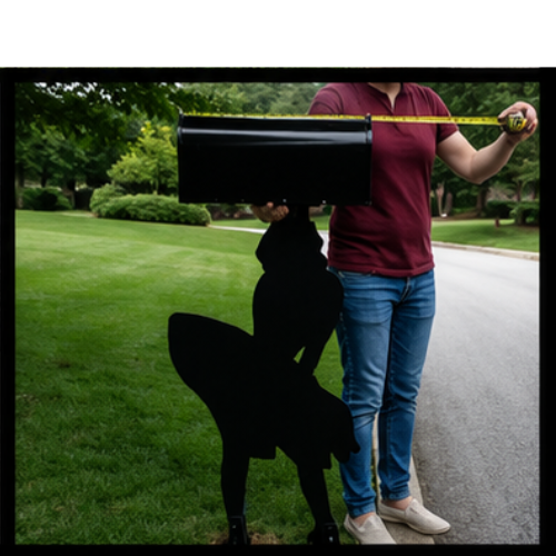 Position post/mailbox assembly in desired location.