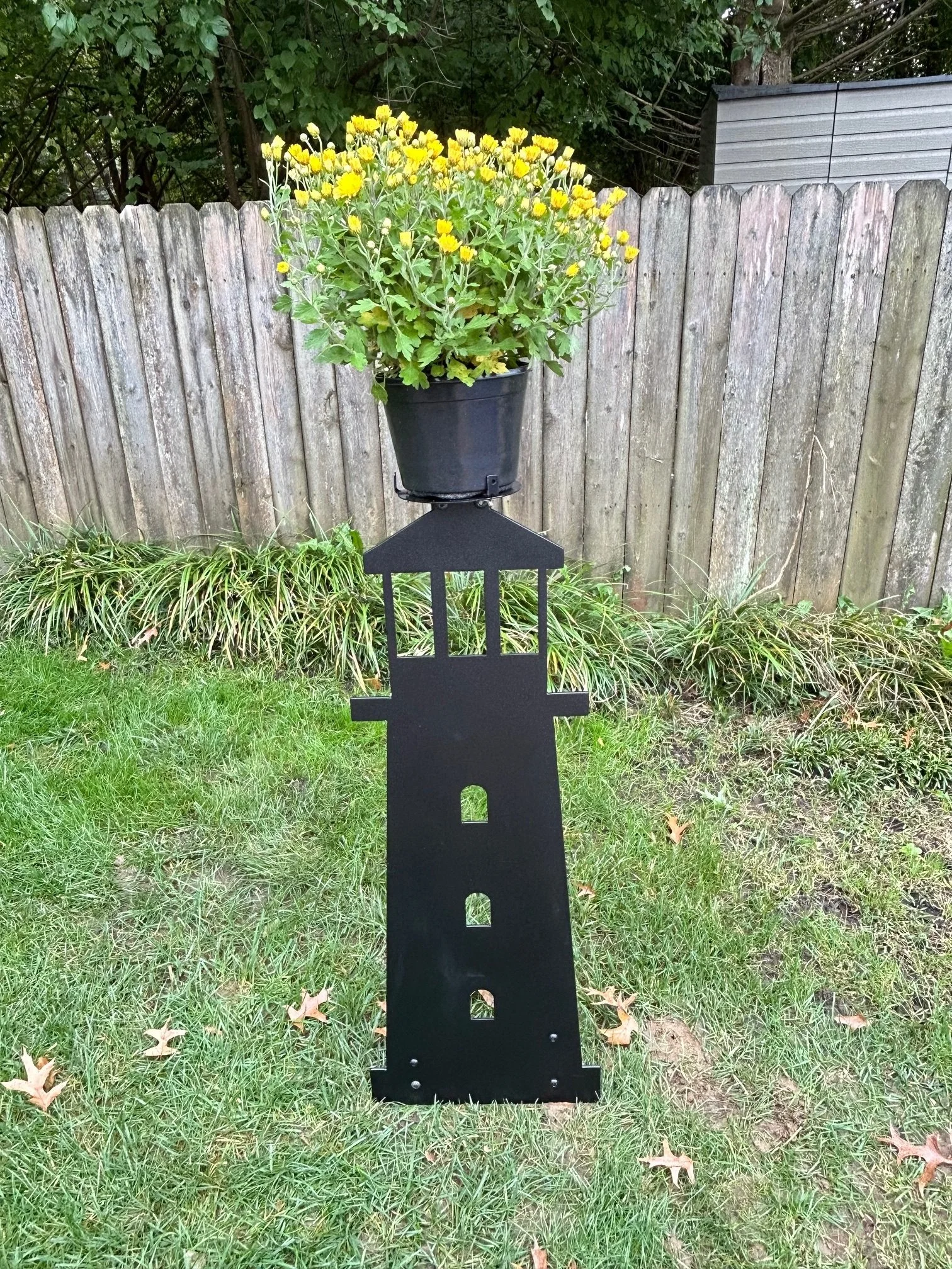 Lighthouse Mailbox Post
