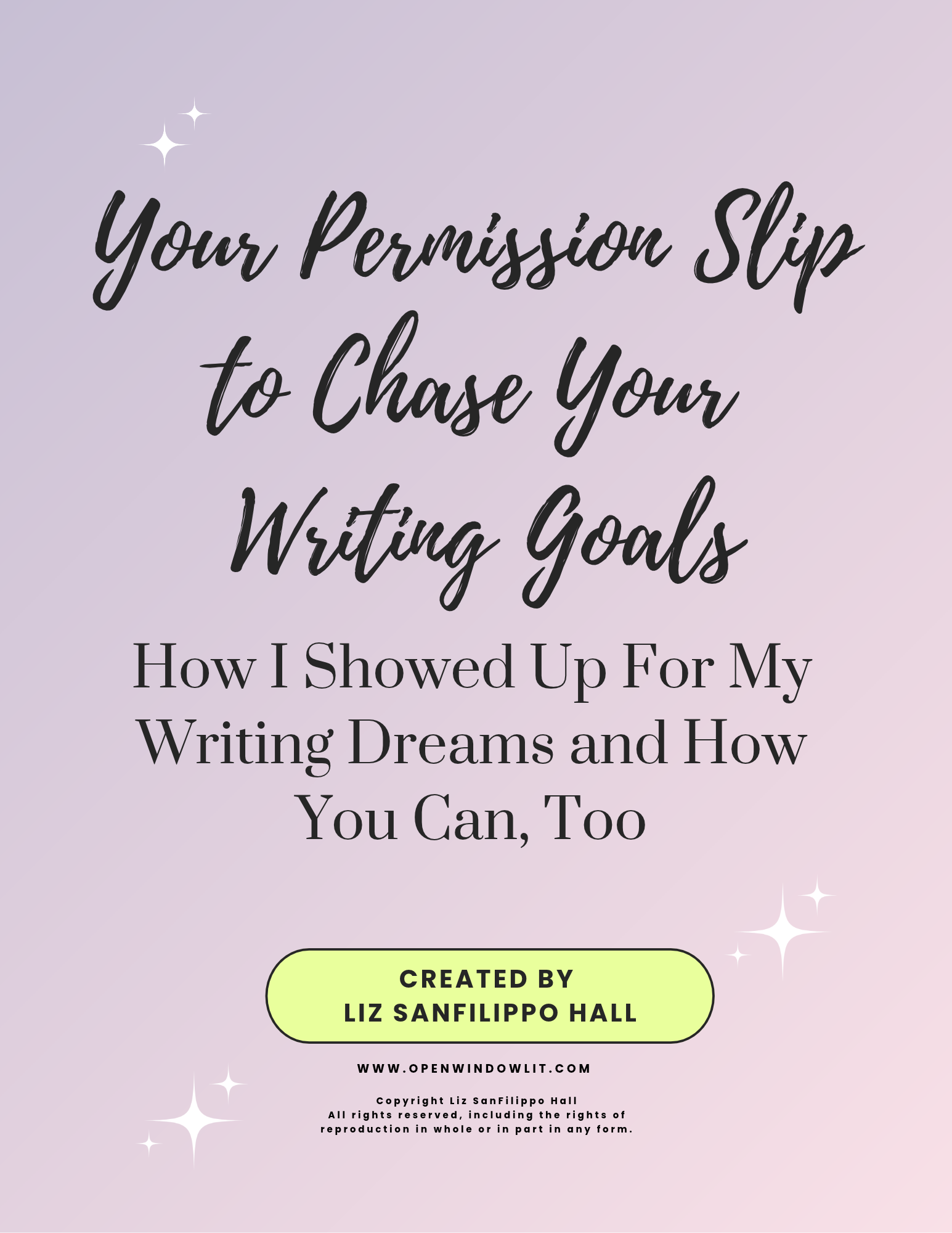 Ebook: Your Permission Slip to Chase Your Writing Goals