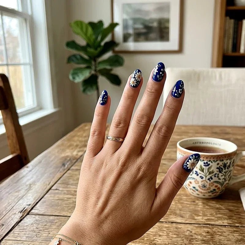 Cobalt Blue Nail Ideas