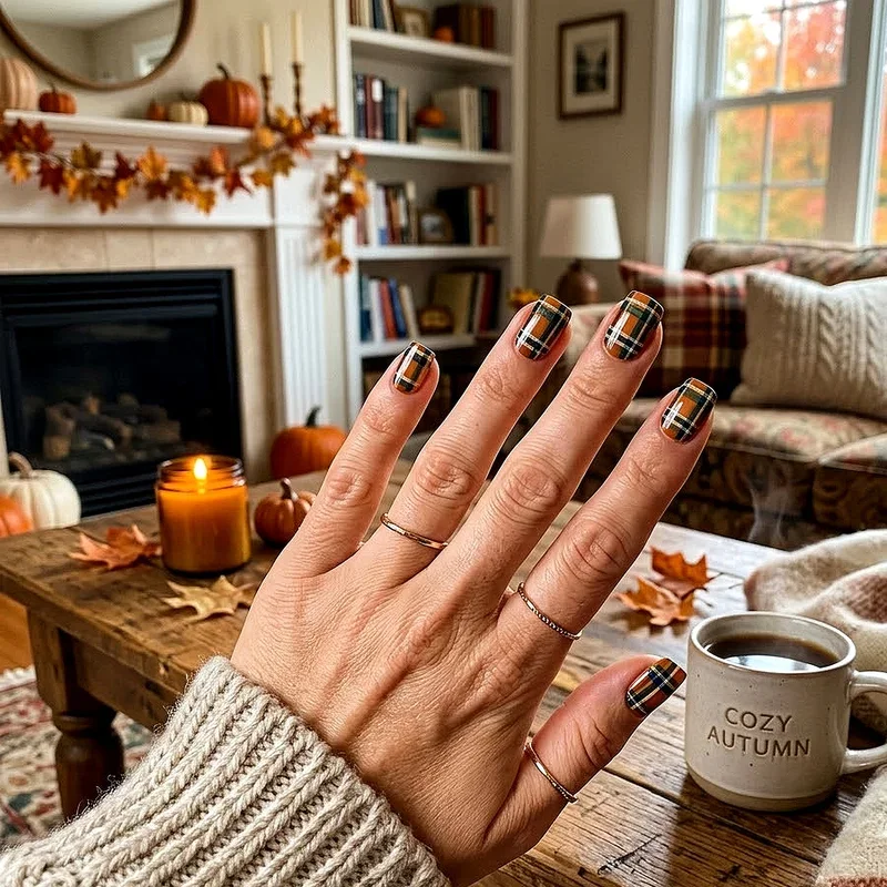 Short Square Fall Nail Ideas