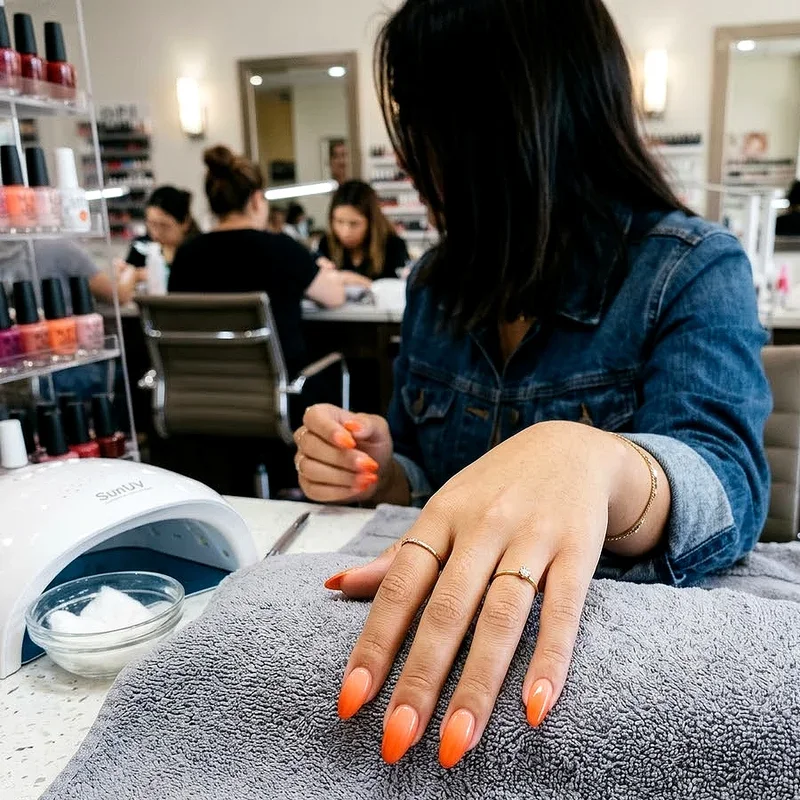 Bright Orange Nail Ideas