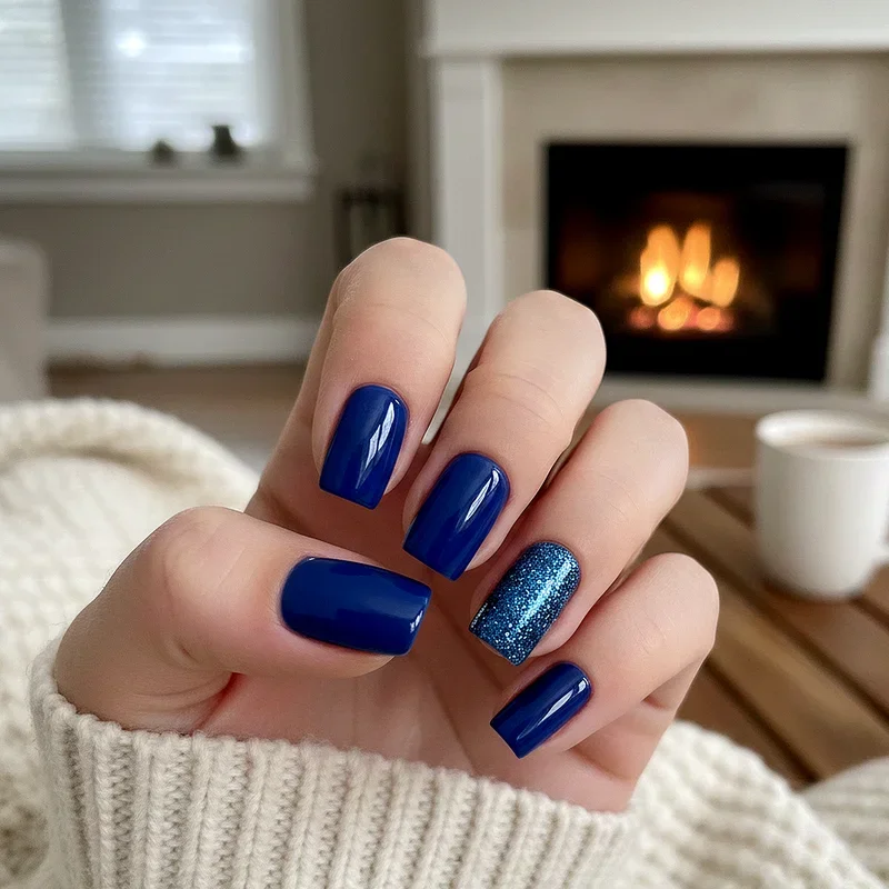 Blue Winter Nail Ideas
