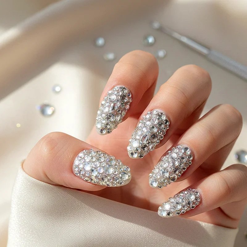 Rhinestone Nail Ideas