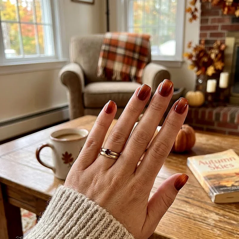 Short Square Fall Nail Ideas