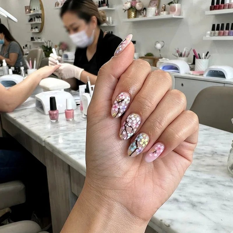 Cherry Blossom Nail Design Ideas