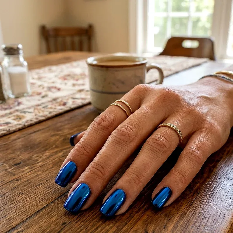 Cobalt Blue Nail Ideas