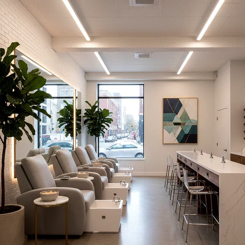 Modern Nail Salon Design Ideas