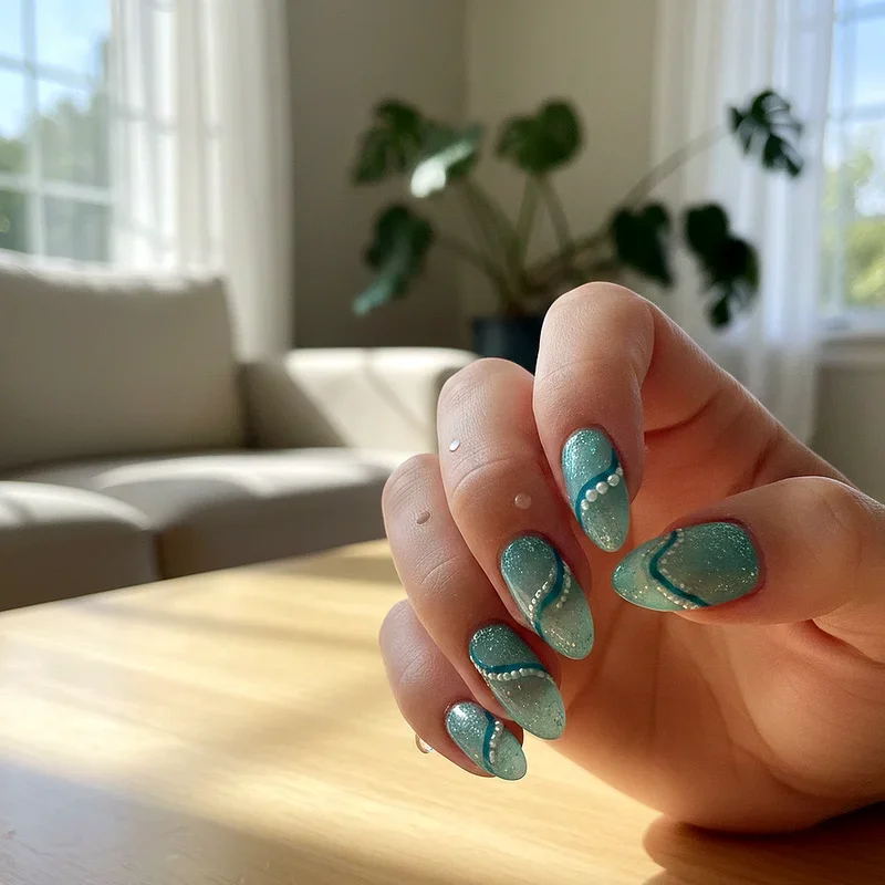 15 Aquamarine Nail Ideas for a Fresh and Elegant Look