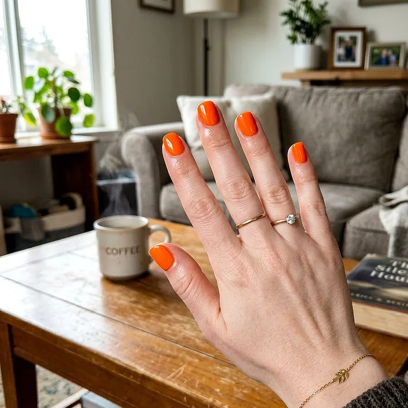 One-Color Short Nail Ideas