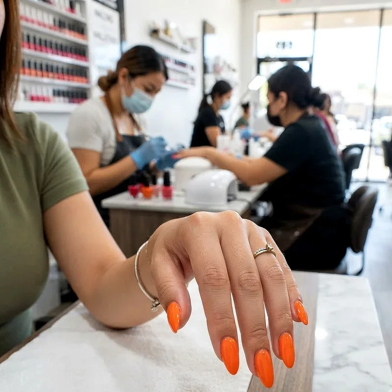 Bright Orange Nail Ideas
