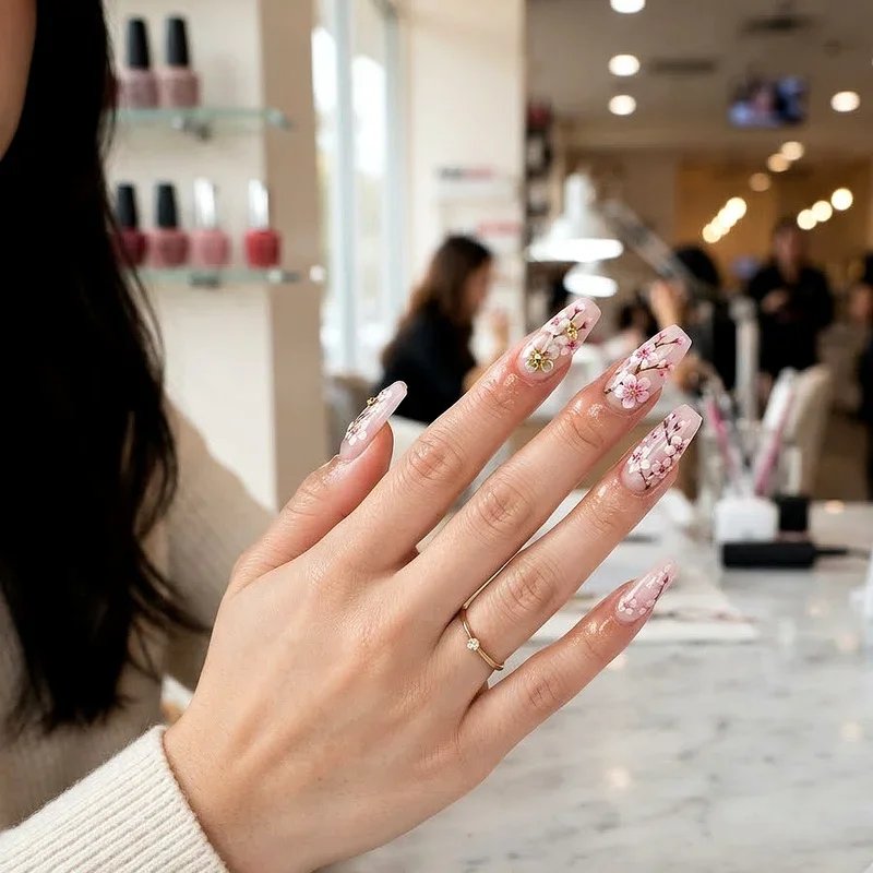 Cherry Blossom Nail Design Ideas