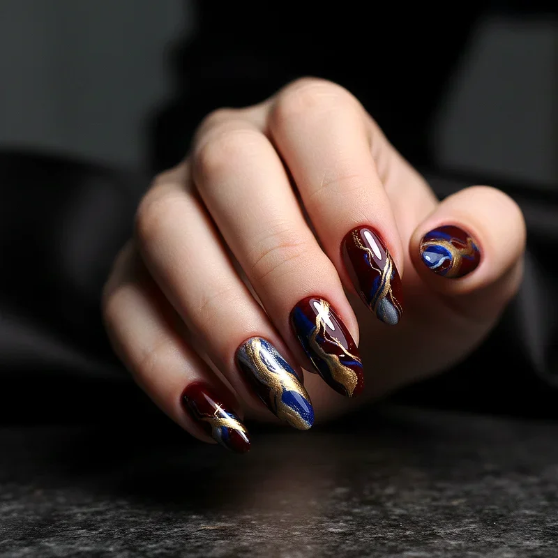 Dark Red Nail Ideas