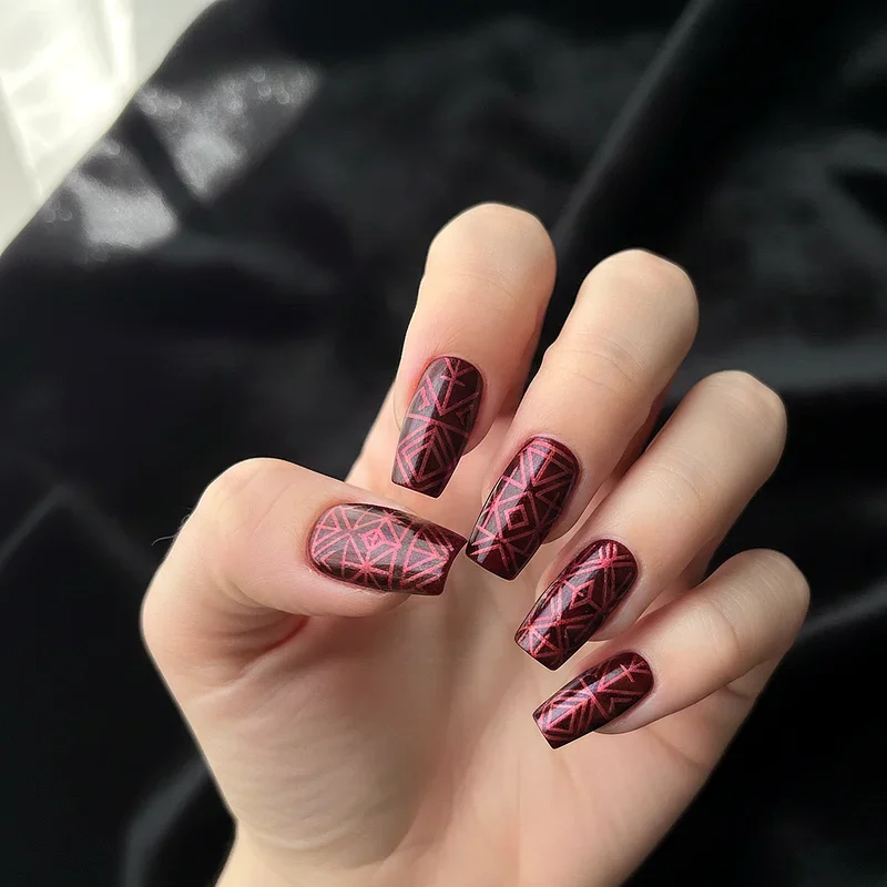 Dark Red Nail Ideas