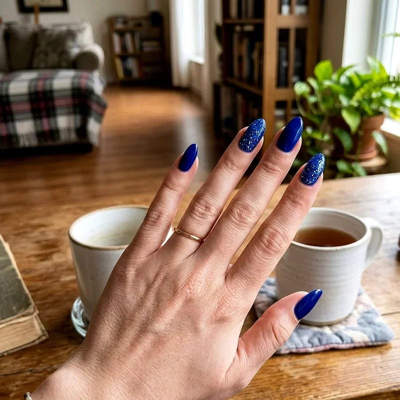 Cobalt Blue Nail Ideas