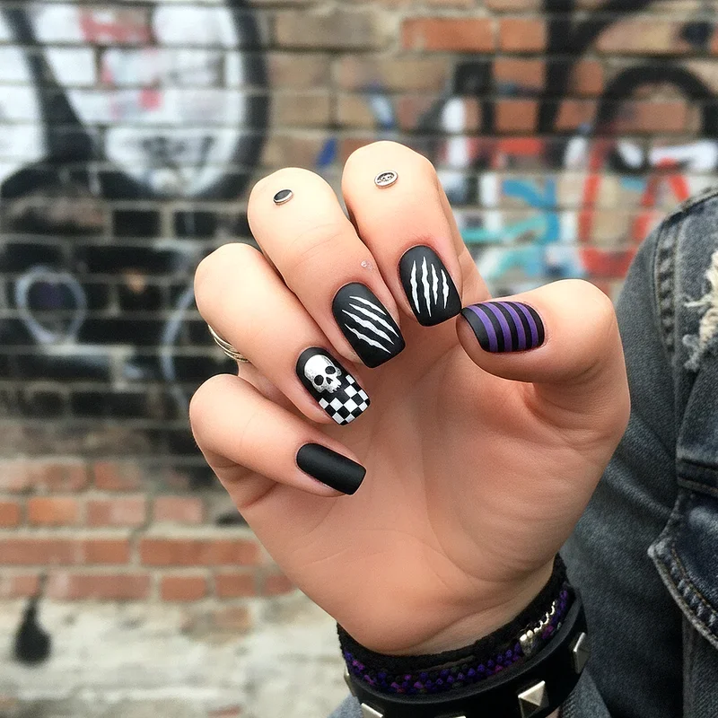 15 Emo Nail Ideas to Show Off Your Alternative Aesthetic