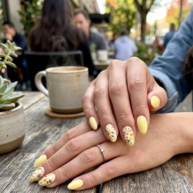 Light Yellow Nail Ideas