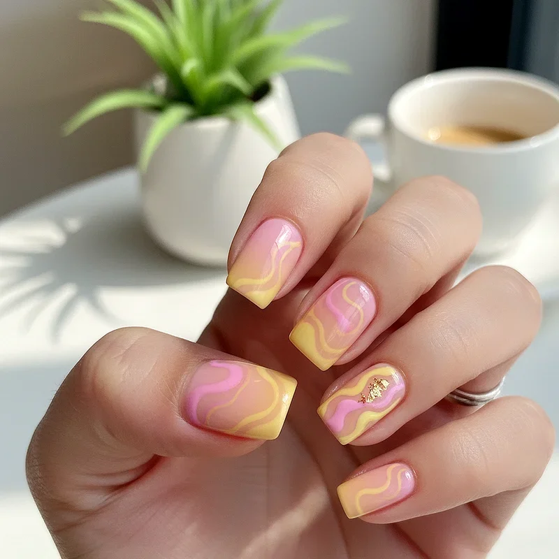 15 Pink and Yellow Nail Ideas to Light Up Your Style