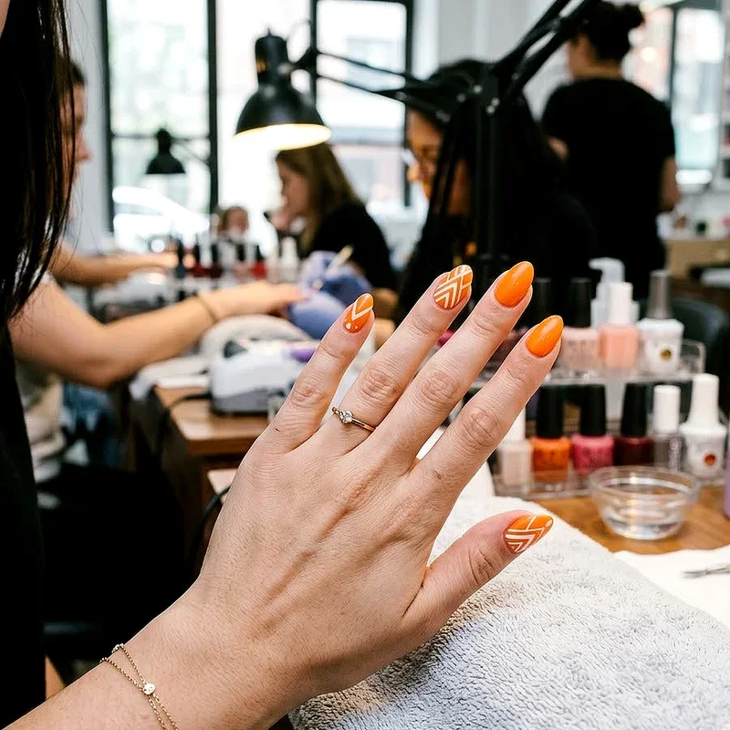Bright Orange Nail Ideas