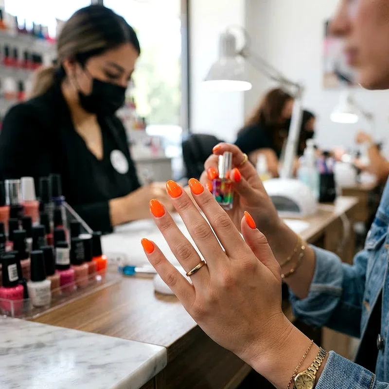 Bright Orange Nail Ideas