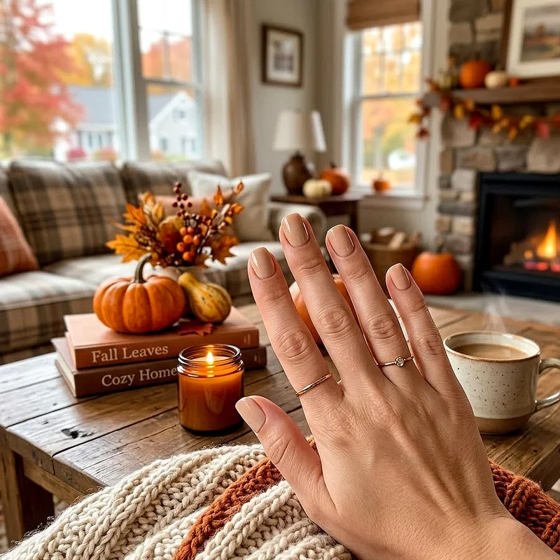 Short Square Fall Nail Ideas