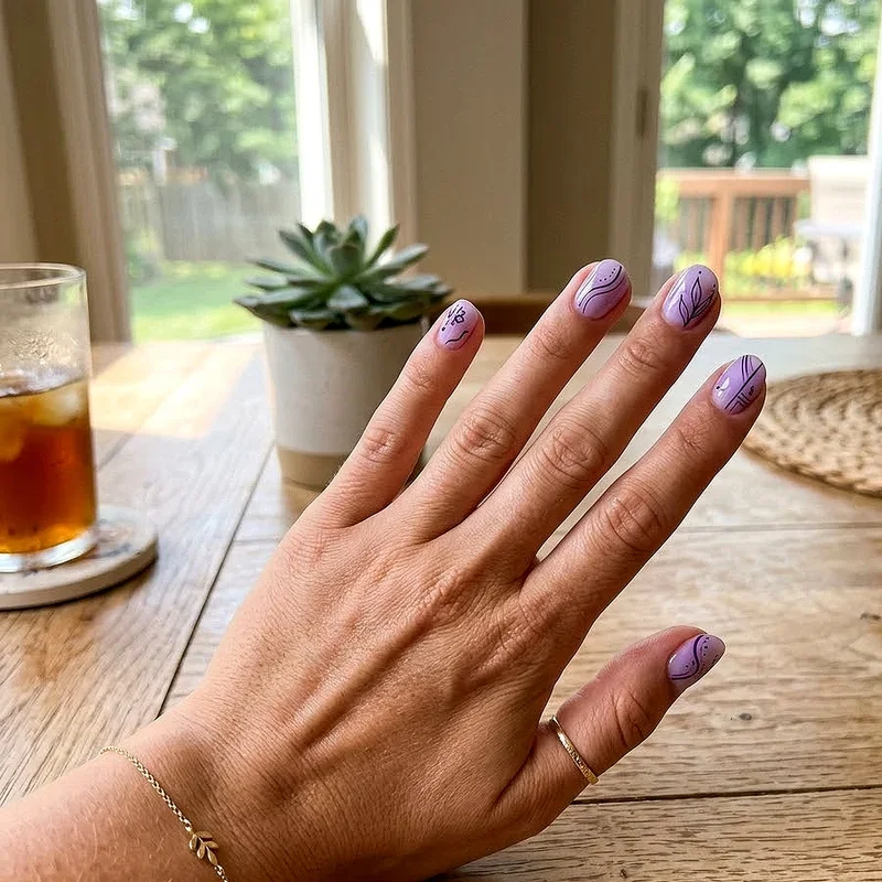 Summer Purple Nail Ideas