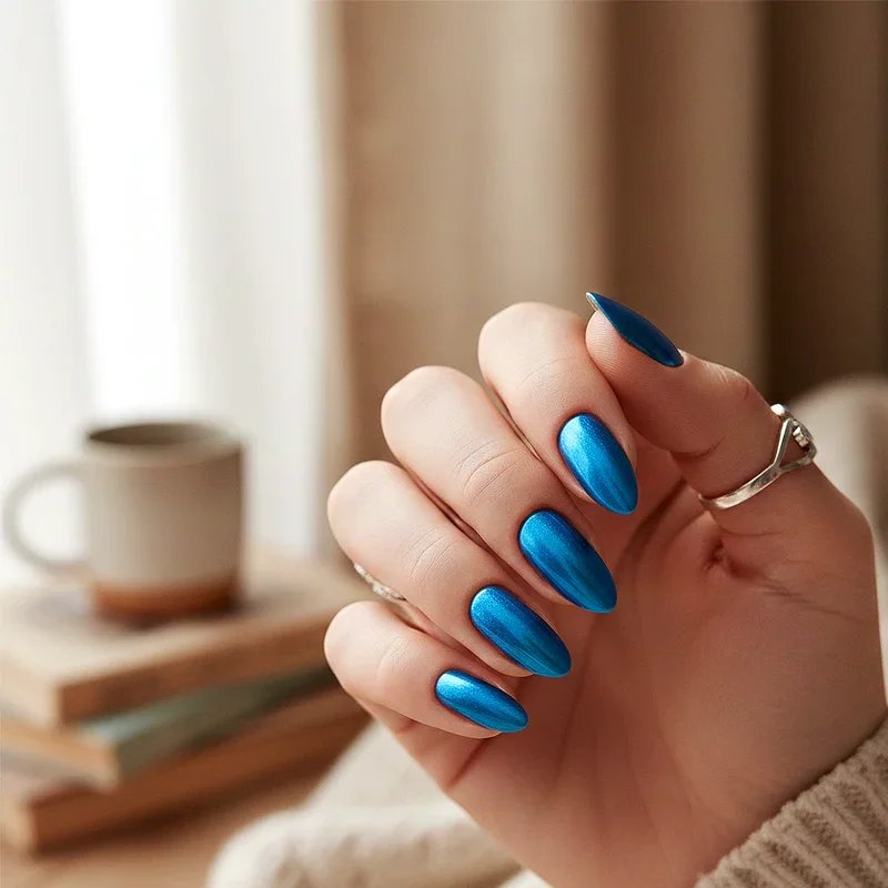 Blue Winter Nail Ideas