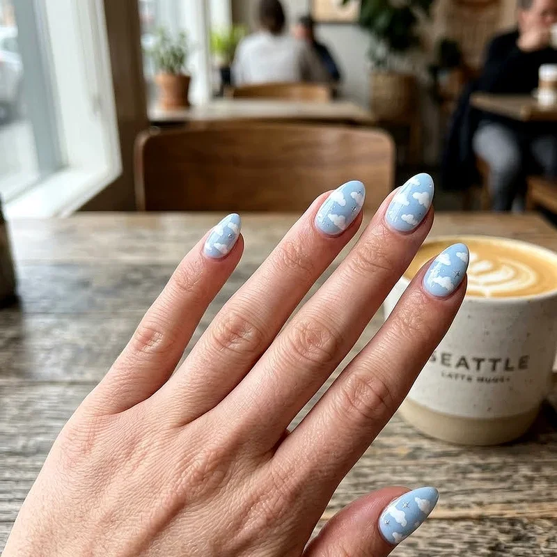 Short Almond Acrylic Nail Ideas