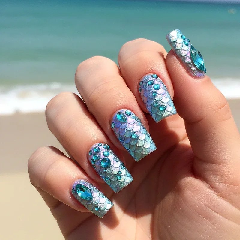 Rhinestone Nail Ideas