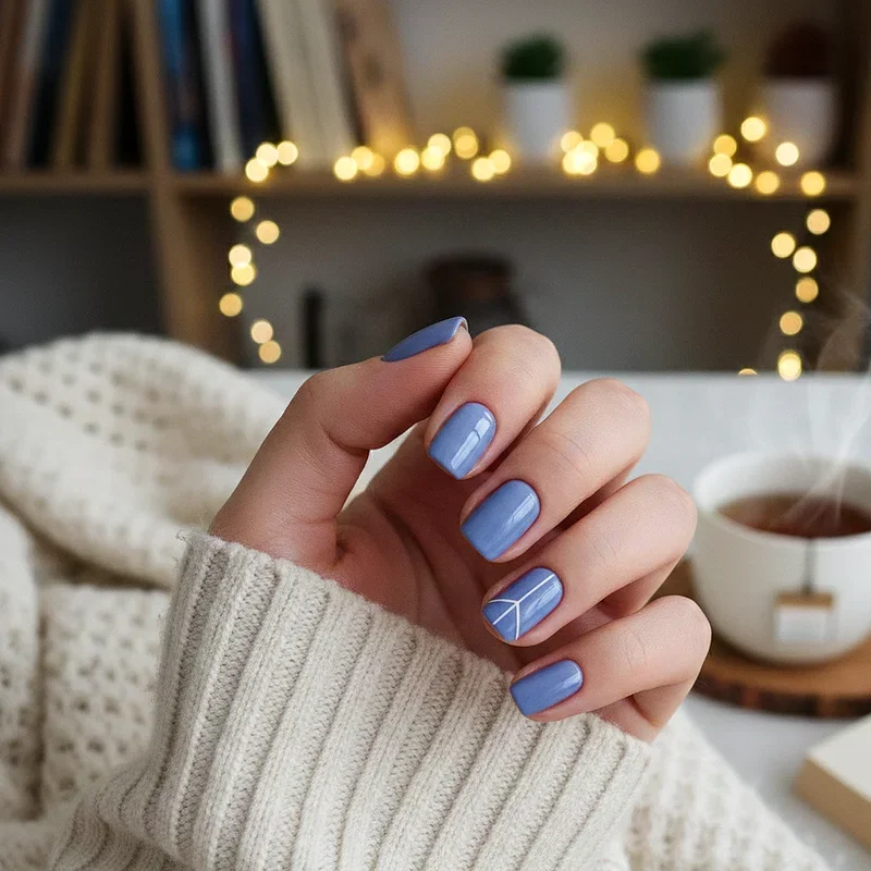 Blue Winter Nail Ideas