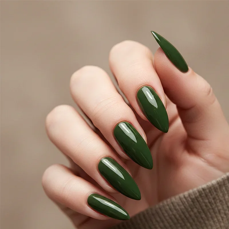 Army Green Nail Ideas