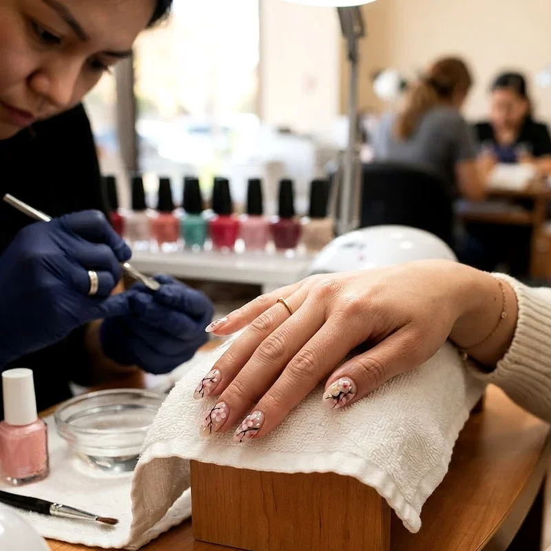 Cherry Blossom Nail Design Ideas