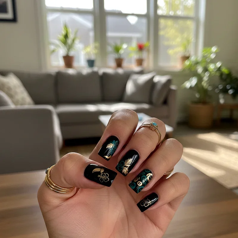 Black Summer Nail Ideas