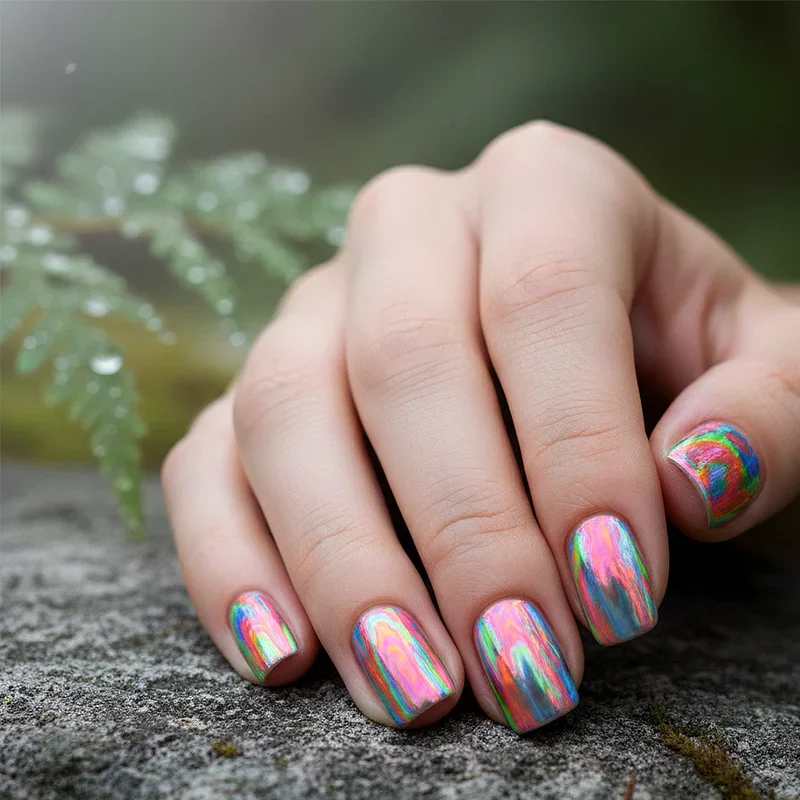Holographic Nail Ideas