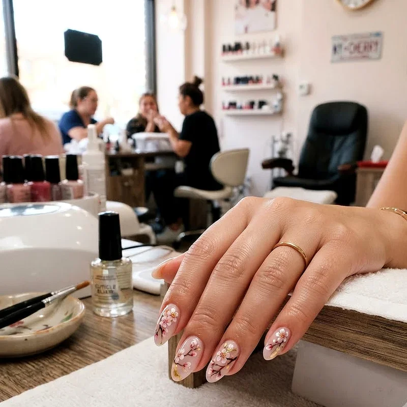Cherry Blossom Nail Design Ideas