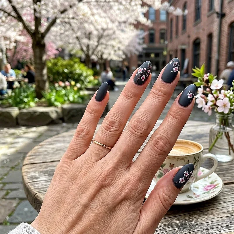 Dark Spring Nail Ideas