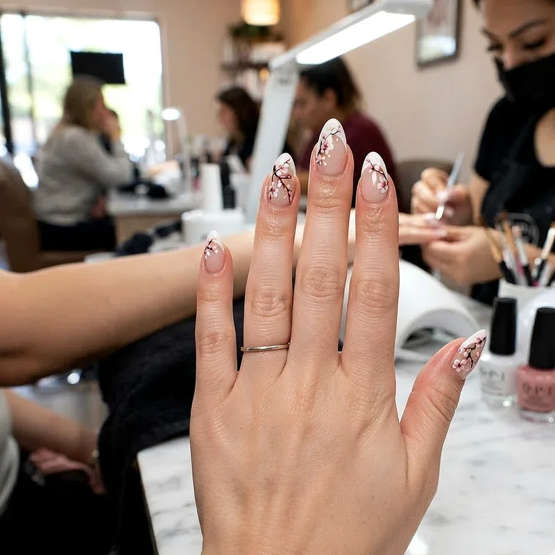 Cherry Blossom Nail Design Ideas