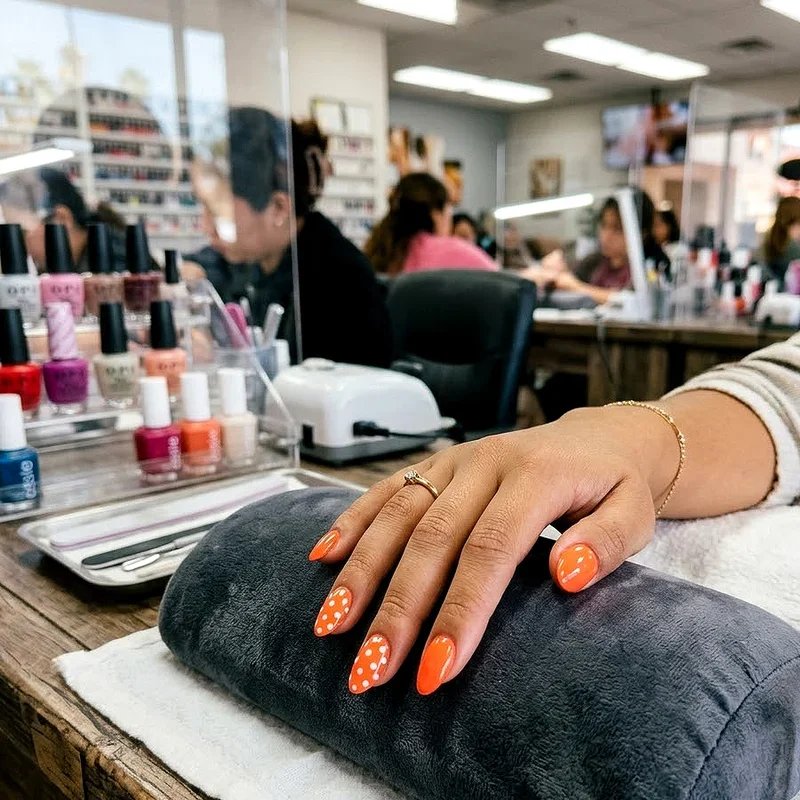 Bright Orange Nail Ideas