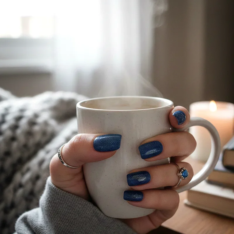 Blue Winter Nail Ideas
