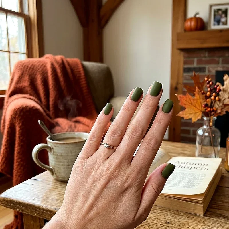 Short Square Fall Nail Ideas
