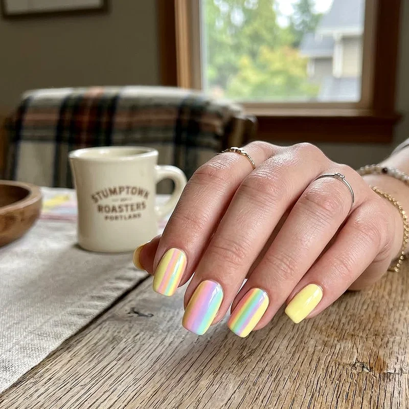 Light Yellow Nail Ideas