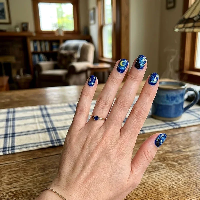 Cobalt Blue Nail Ideas