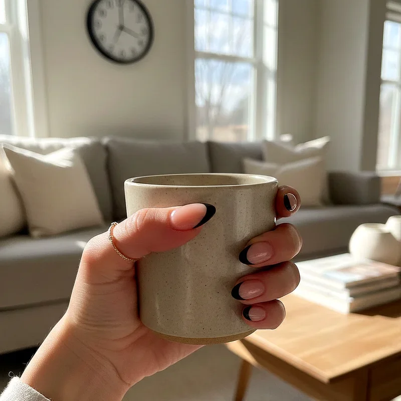 15 Black French Tip Nail Ideas for a Chic Modern Look