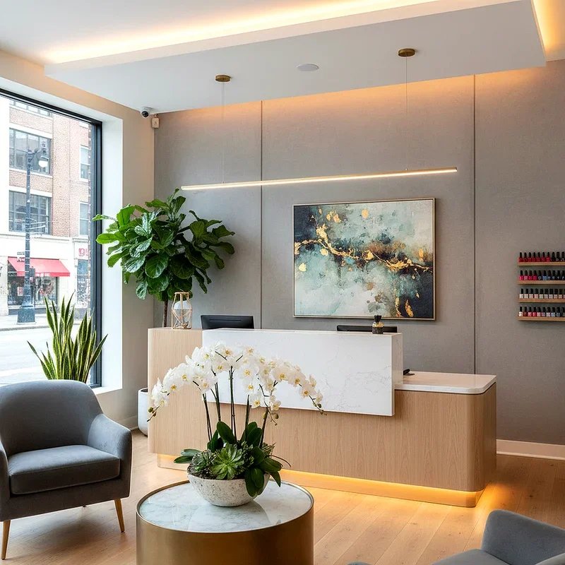 Modern Nail Salon Design Ideas